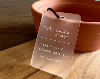 Luggage tag, Travel tag, Bridesmaid travel tag, Luggage accessory, Travel gift tag, Bag tag, Acrylic travel tag, Bridesmaid