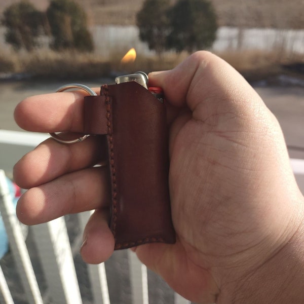 Leather Lighter Case Etsy