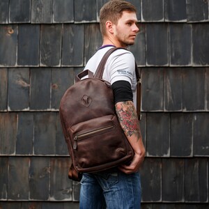 Leather back bag for men clearance
