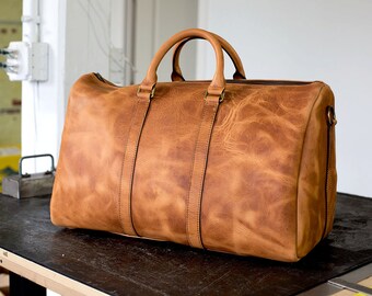 Travel Bag , Luggage Bag , Leather Travel Bag , Leather Luggage Bag , Horween Leather