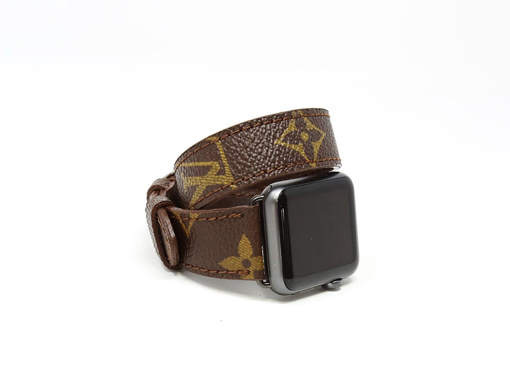 Louis Vuitton Double Wrap Apple Watch Band / Reclaimed LV Bag -  India