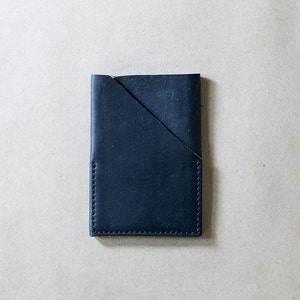 Minimalist Leather Wallet , Mini Leather Wallet, Mens Wallet, Simple Slim wallet image 2