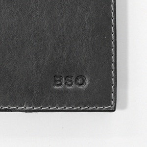 Minimalist Leather Wallet , Mini Leather Wallet, Mens Wallet, Simple Slim wallet image 3