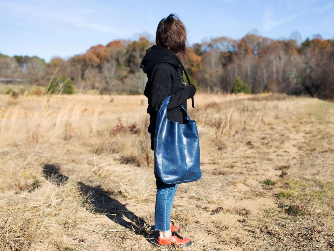 Hogsback Leather Handmade Leather Hobo Bag: Top Grain - Etsy
