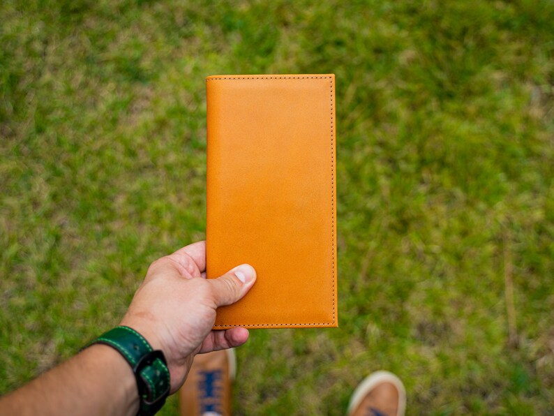 Leather Receipt Holder Personalized Checkbooks Guest Bill Etsy