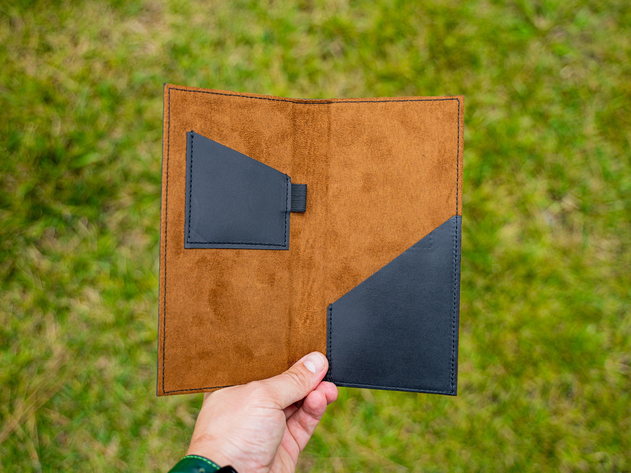 Black Leather Checkbook Covers Check Book for Restaurant Etsy