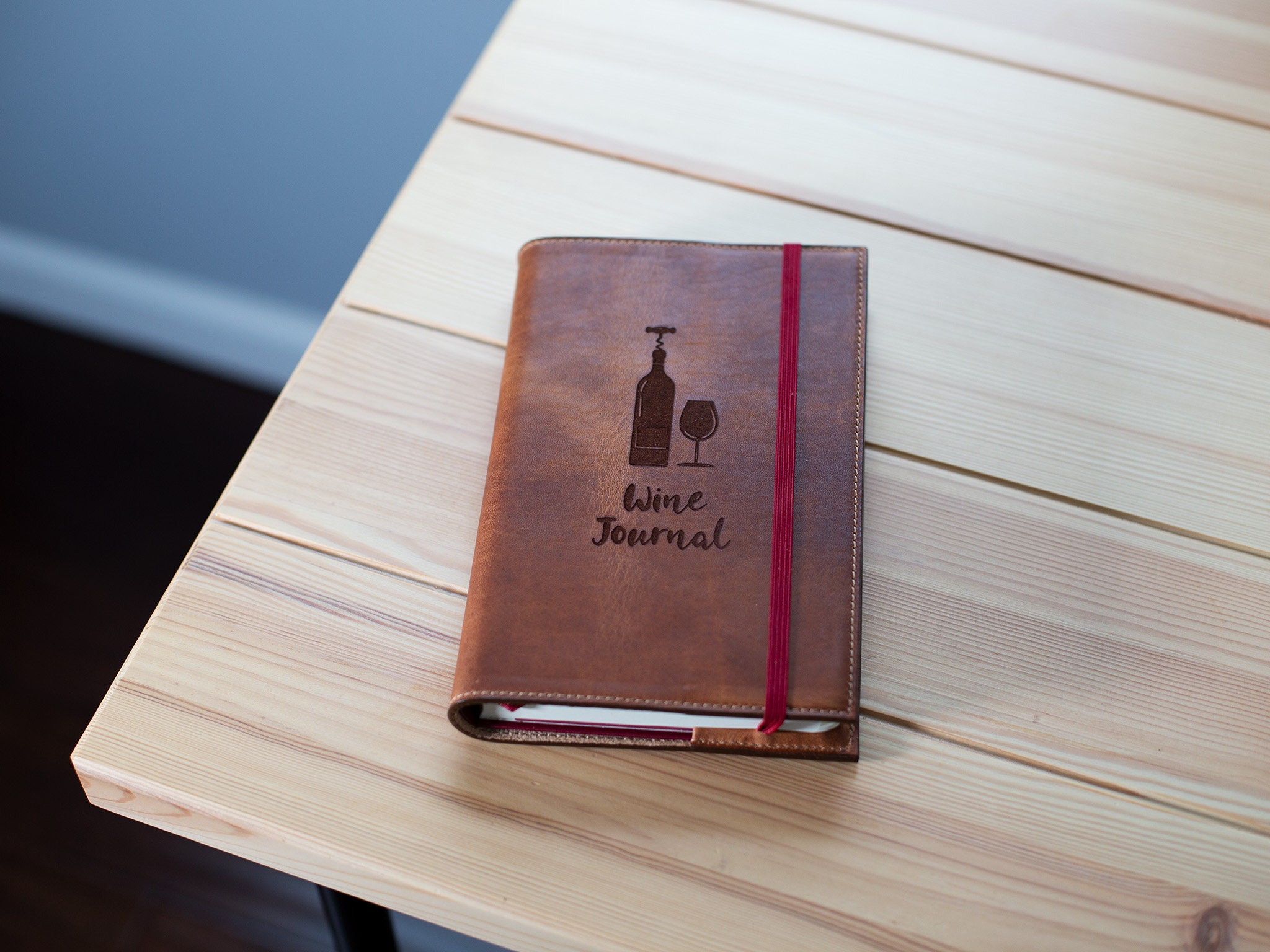 Moleskine Wine Journal Cover / Leather Cover for Moleskine Etsy