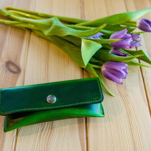 Full Grain Leather Glasses Case, Handmade Eyewear Case, Personalized Glasses Holder, Great Gift for him, Gift for her, Eyewear Accessory