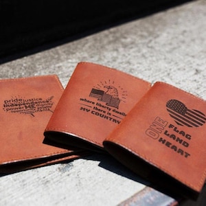 Leather Passport Holder With Engraving
