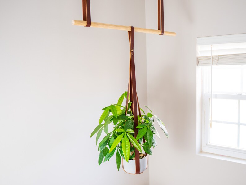 olpr Leather Plant Hanger - Thumbnail 3