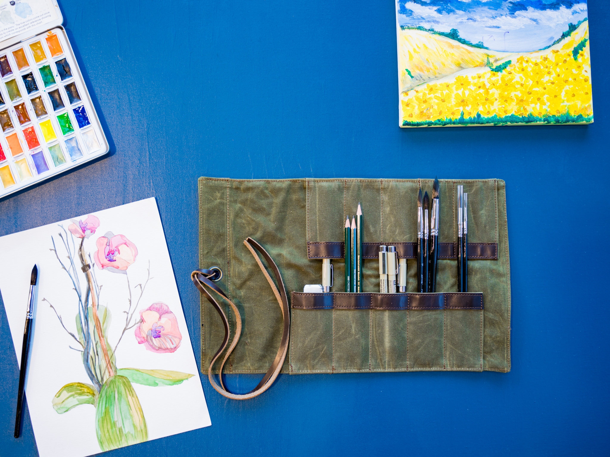 Travel Art Case / Carrying Case for Art Supplies / Brush Travel Roll / Art  Supply Travel Bag / for 6-7.5 Brushes -  Sweden