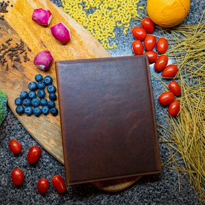 Leather Menu Folder With Binder Ring, Menu Cover, Restaurant Menu Book ...