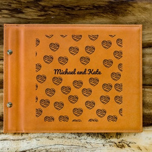 Baby Shower Guest Book, Wedding gifts, Custom Album, Keepcase Book, Modern Guestbook, Engagement Guest Book, Leather Guest Book with Logo