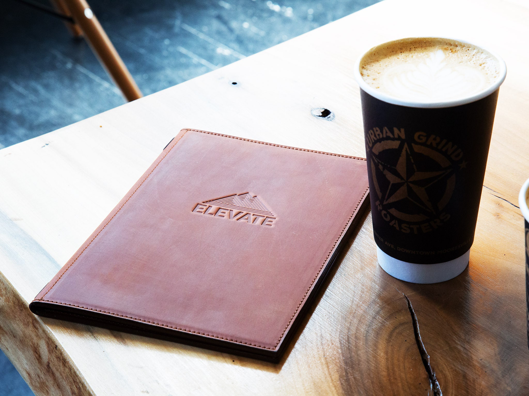 Leather Restaurant Menu Cover / Custom Menu with Logo Etsy