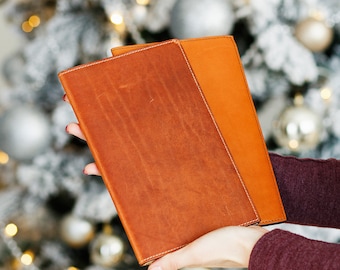Custom Journals | Leather Moleskine Cover | Personalized Leather Cover with Cahier Journal Included