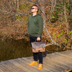 Sac bandoulière, Sac en toile pour homme, Sac pour ordinateur portable en cuir, Sac à bandoulière pour homme, Sac à anse en toile, Porte-documents, Sac messager femme homme, Sac pour ordinateur portable