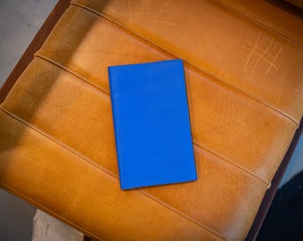 Handgjort italienskt läderjournalomslag: Påfyllningsbart Moleskine Cahier, personligt