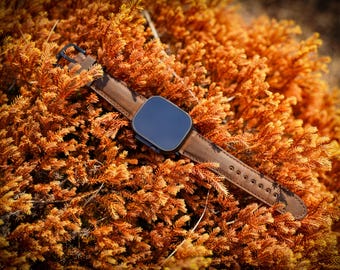 Crazy Horse Läderarmband för Apple Watch - Brunt