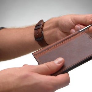 Diario pequeño de cuero con bolígrafo, funda para Moleskine Volant extrapequeño, minidiario de cuero castaño