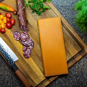 Cubierta para menú de vino y cerveza de cuero natural de Milwaukee / Cubierta para menú de bebidas / Carpeta para menú de restaurante / Menú de cóctel personalizado / Menú de bar de cafetería