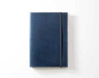 Leuchtturm1917 Journal Cover, Blue Milwaukee Leather A5 Notebook Cover, Refillable Journal