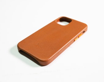 Leather IPhone 12 Case / IPhone 12 Pro Max Leather Case / Full Grain Leather Slim IPhone  12 mini Case
