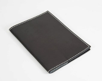 Couverture de passeport, Couverture de passeport en cuir, Housse de passeport en cuir Horween, Couverture de passeport noire, Couverture de passeport personnalisée