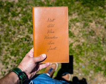 PERSONALIZED Journal | Moleskine Refillable Leather Journal Cover | LEATHER Monogrammed Custom Engrave Notebook