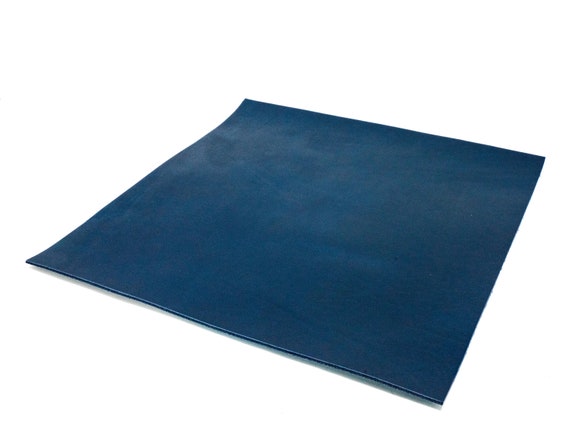 Blue Milwaukee Leather Pieces for Crafting, Leather Cowhide Hide