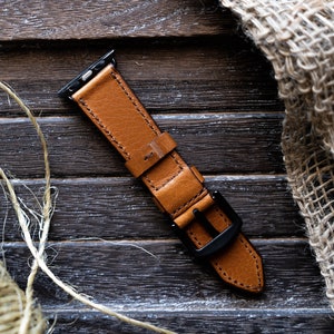 Leather Apple Watch Band | Iwatch Band Leather | Apple Watch Leather Strap | Custom Watch Band | Watch bands for Apple | Handmade in USA