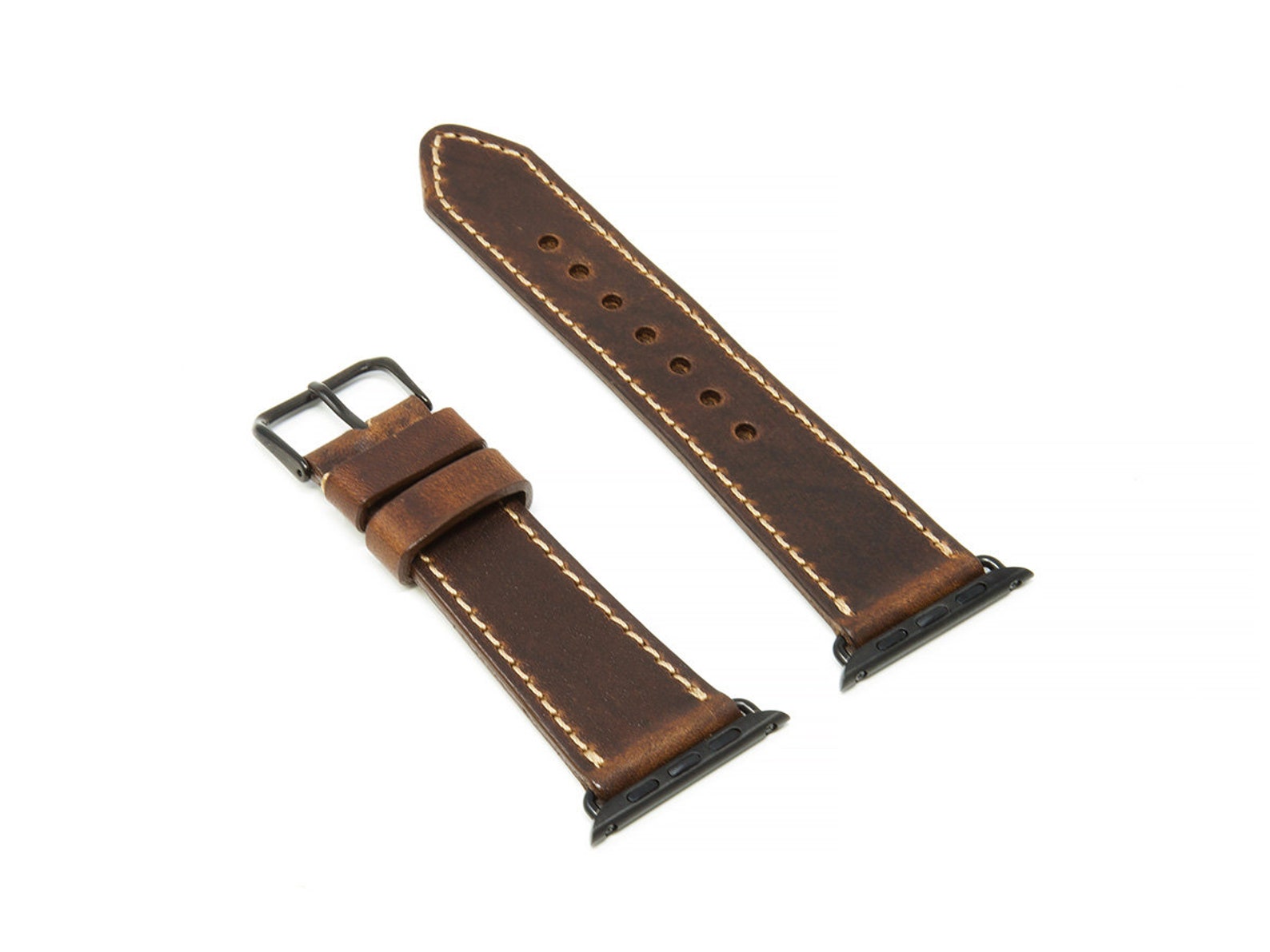 Leather Watch Strap for Apple Watch / Brown Leather Apple Etsy