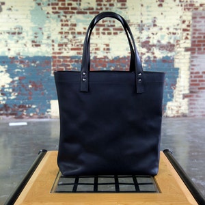 Bag , Tote bag , Leather Tote Bag , Olive Leather Tote Bag , Shopper bag , School Bag , Black Bag image 7