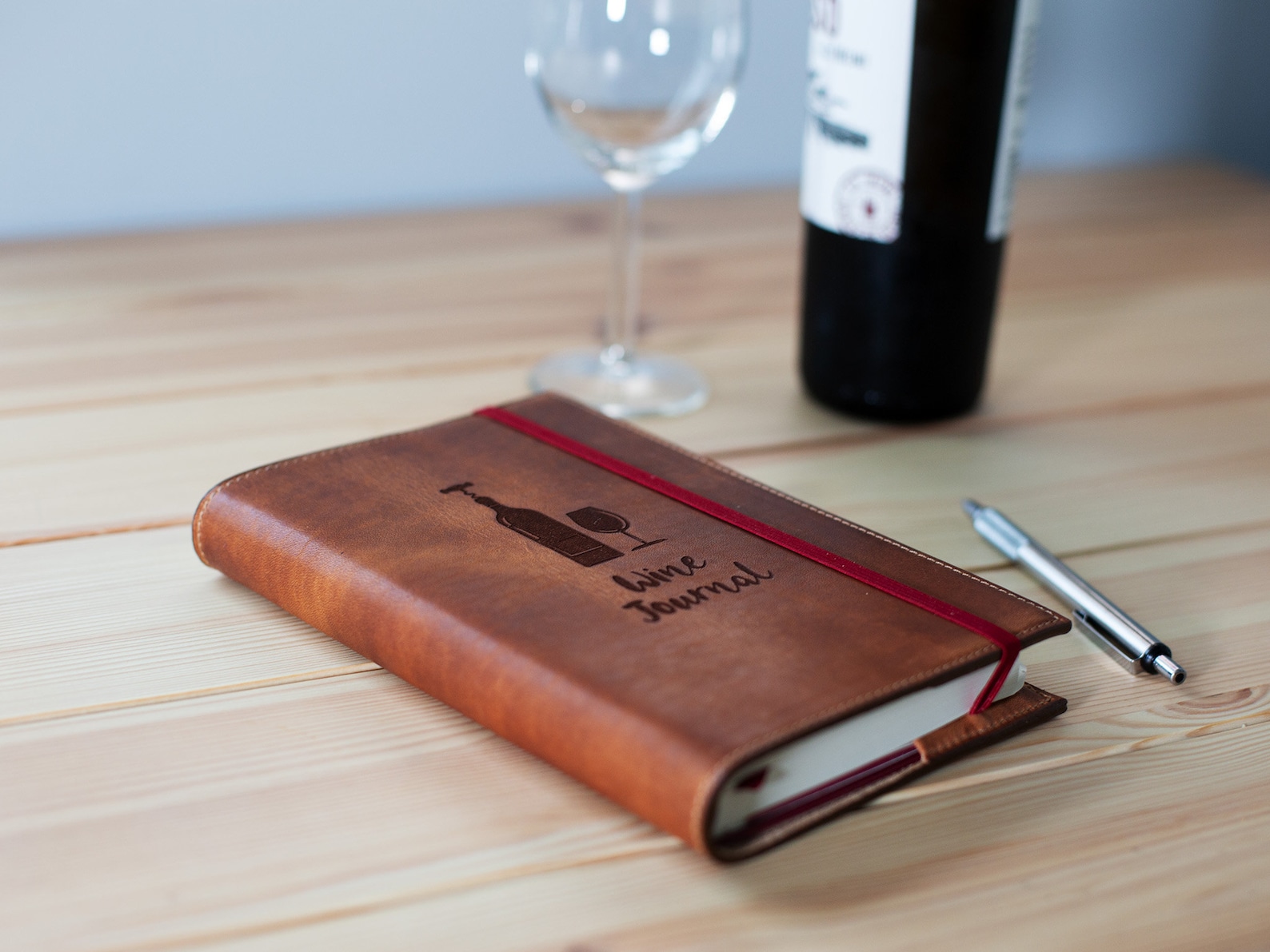 Moleskine Wine Journal Cover / Leather Cover for Moleskine Etsy