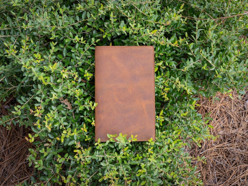 Leather Moleskine Journal Cover, Custom Engraving Journal, Personalized Refillable Notebook Brown