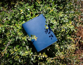 Navy Milwaukee Leather Midori Journal Cover: A5 A6 B6 A7 Sizes