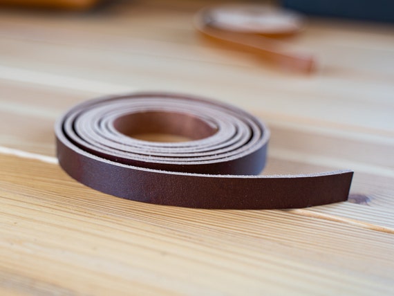 Thin Leather Strip for DIY Projects Natural Leather Strap for
