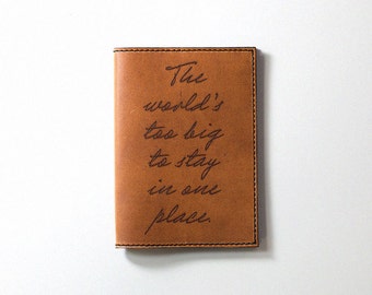 Leather Passport Cover, Passport Holder, Personalized Gift, FREE engraving