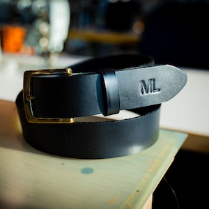 Handmade Black leather belt Leather Belt for men, Mens Belt, Mens Leather Belt, Full Grain Leather belt