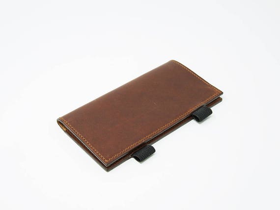 Berri Personalized Initial Leather Checkbook Covers