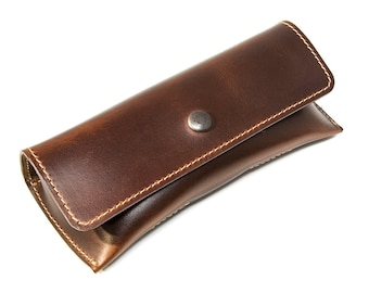 Estuche de cuero personalizado para gafas / Estuche personalizado para gafas / Estuche de cuero para gafas de lectura / Estuche de cuero para gafas de sol