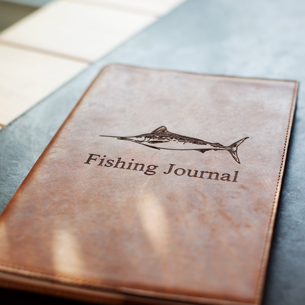 Leather Log Book Cover Etsy