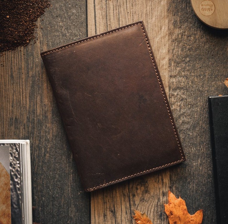 Horween Leather Passport Cover Travel Passport Holder Etsy