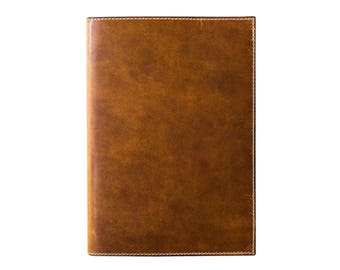 Couverture de journal en cuir faite main : compatible Midori B6 A5, cuir Milwaukee rechargeable