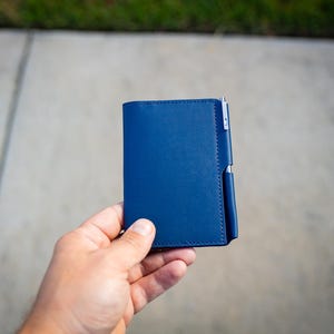 Vintage Leather Journal Wallet 2.0, XSmall Leather Wallet, Leather Notebook Cover Moleskine Volant, Leather Refillable Journal