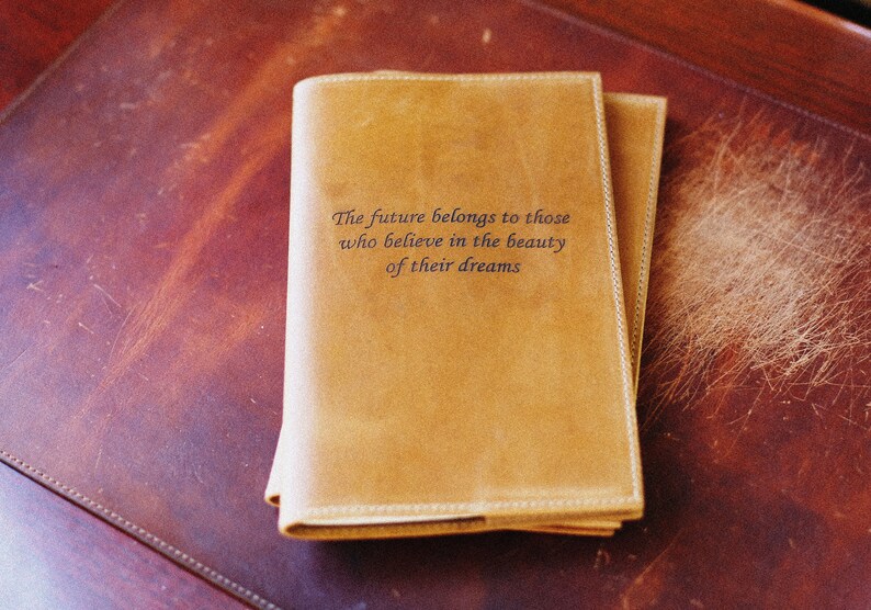 Leather Moleskine Journal Cover Custom Engraving Journal Etsy