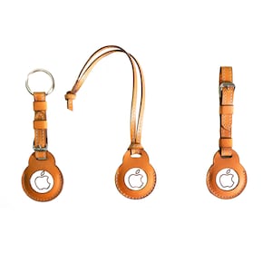 Milwaukee Leather AirTag Bundle / Set of 3 Leather Accessories / AirTag KeyChain / AirTag Bag Charm / AirTag Luggage Tag / AirTag Holder