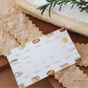 Printable Charcuterie Cards - charcuterie labels - Cheese - dinner party - cheese labels - Farm to Table - Dairy Farmer - digital download