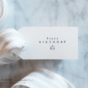 Happy Birthday mini Stamp - Birthday Craft - Birthday DIY - Birthday Gift - Happy Birthday Card - Party decor - Packaging - Gift Wrapping