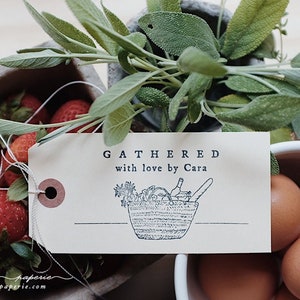 Farm to Table Rubber Stamp - Farm Labels - Packaging - Egg Carton - Produce Stamp - Calling Card - Homestead - Rubber Stamp Visitekaartje