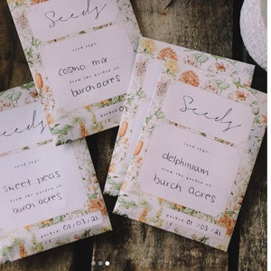 Flower Seed Packet Template - DIY Printable Seed Packet - Homegrown ...